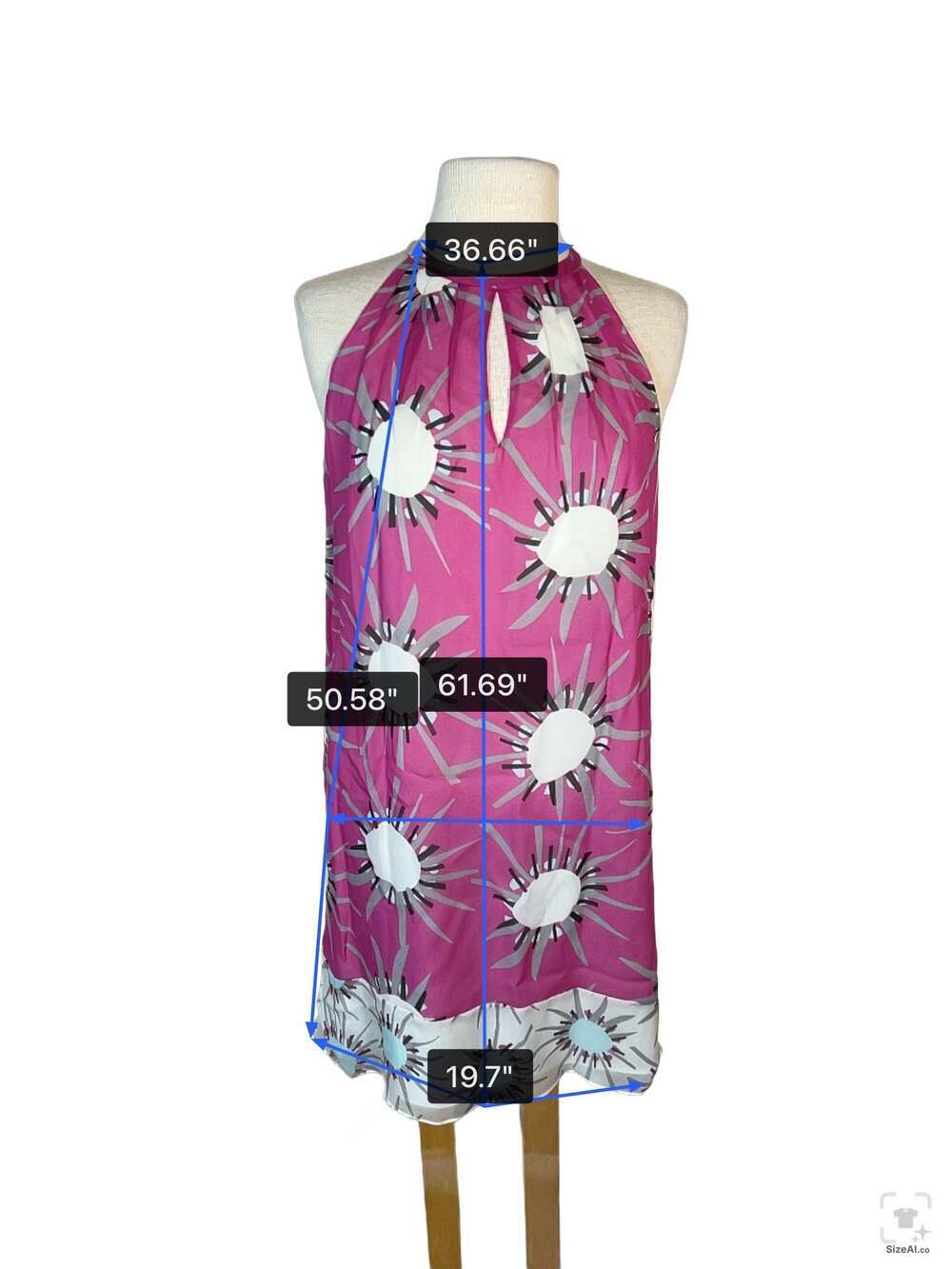 Diane von Furstenberg DVF Silk Halter Dress Size 2 - Picture 4 of 4